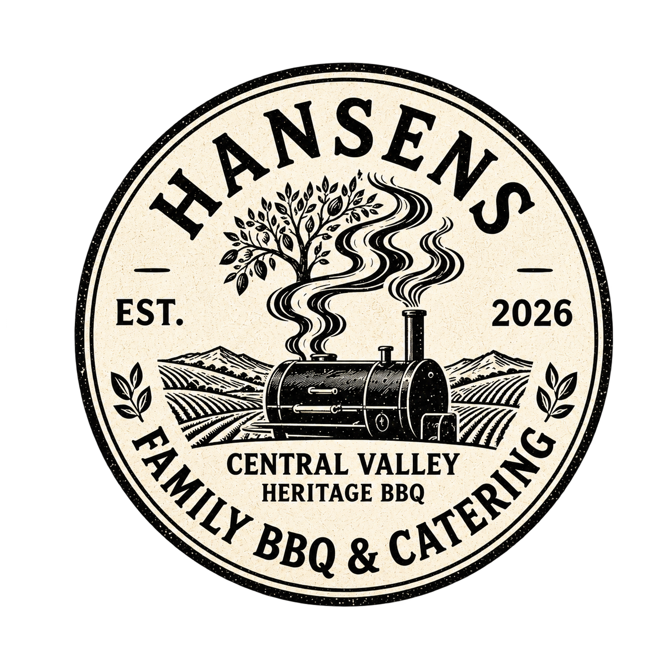 Hansen's vintage BBQ badge